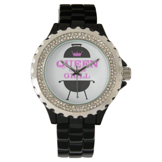 Koningin van de Gril, roze kroonroze Horloge (Voorkant)