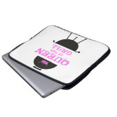 Koningin van de Gril, roze kroonroze Laptop Sleeve (Voorkant onderkant)