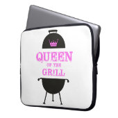 Koningin van de Gril, roze kroonroze Laptop Sleeve (Voorkant Links)