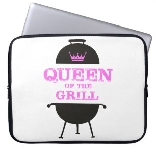 Koningin van de Gril, roze kroonroze Laptop Sleeve