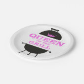 Koningin van de Gril, roze kroonroze Papieren Bordje (Gekanteld)