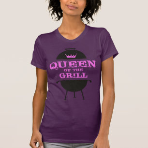 Koningin van de Gril, roze kroonroze T-shirt