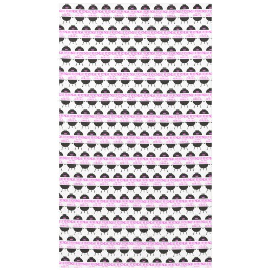Koningin van de Gril, roze kroonroze Tafelkleed (Voorkant)