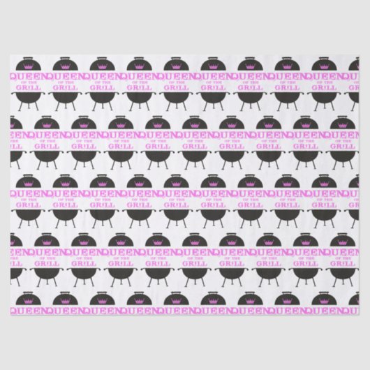 Koningin van de Gril, roze kroonroze Tissuepapier (Voorkant)