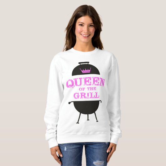 Koningin van de Gril, roze kroonroze Trui (Voorkant volledig)