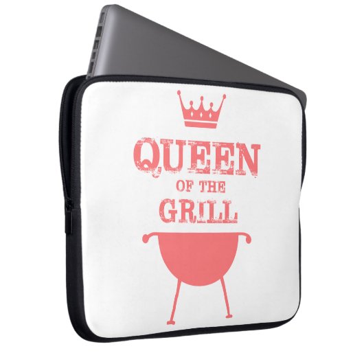 Koningin van de Gril, roze Laptop Sleeve (Voorkant Rechts)