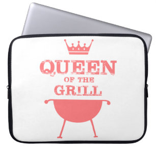 Koningin van de Gril, roze Laptop Sleeve