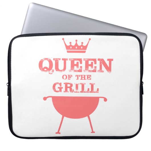 Koningin van de Gril, roze Laptop Sleeve (Voorkant)