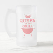 Koningin van de Gril, roze Matglas Bierpul (Links)