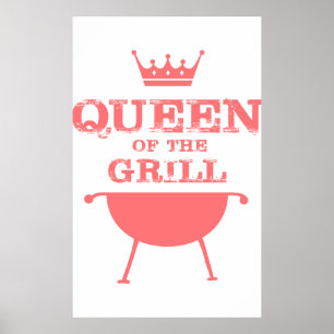 Koningin van de Gril, roze Poster