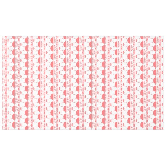 Koningin van de Gril, roze Tafelkleed (Voorkant (Horizontaal))