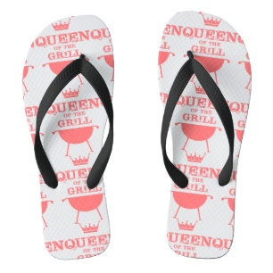 Koningin van de Gril, roze Teenslippers
