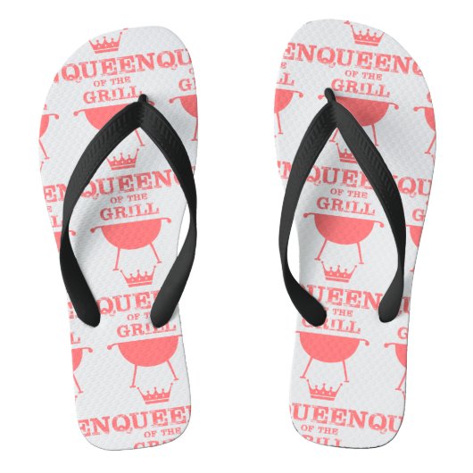 Koningin van de Gril, roze Teenslippers (Voetbed)