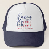 Koningin van de gril trucker pet (Voorkant)
