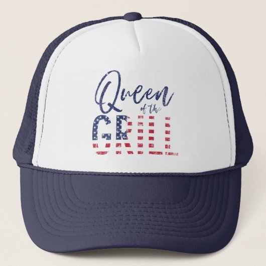 Koningin van de gril trucker pet (Voorkant)