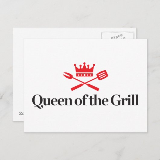 Koningin van de Grill Briefkaart (Voorkant / Achterkant)