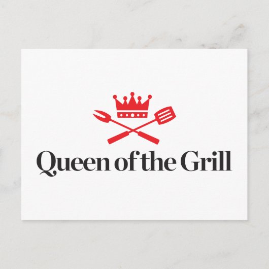 Koningin van de Grill Briefkaart (Voorkant)