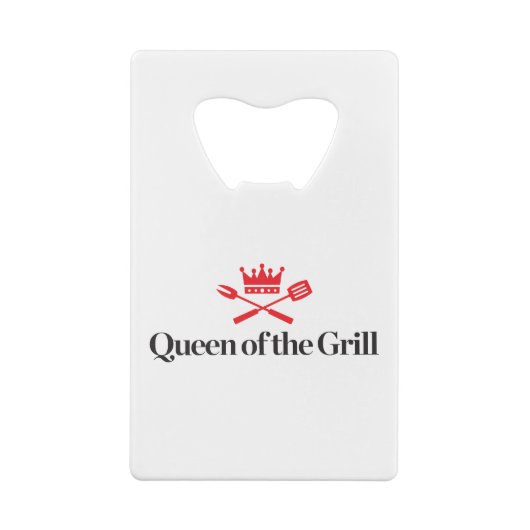 Koningin van de Grill Creditkaart Flessenopener (Achterkant)