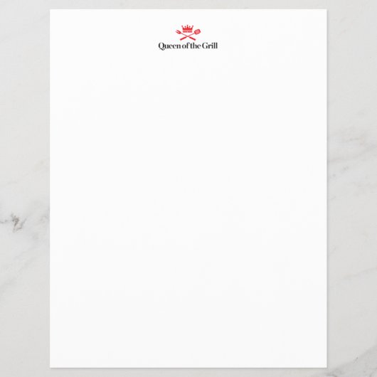 Koningin van de Grill Flyer (Voorkant)