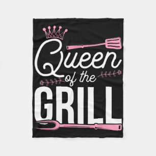 Koningin Van De Grill Gerookte Vlees Bbq Byrbecue Fleece Deken
