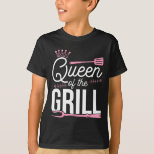 Koningin Van De Grill Gerookte Vlees Bbq Byrbecue T-shirt