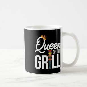 Koningin Van De Grill Grappig Roken Vlees Bbq Vrou Koffiemok