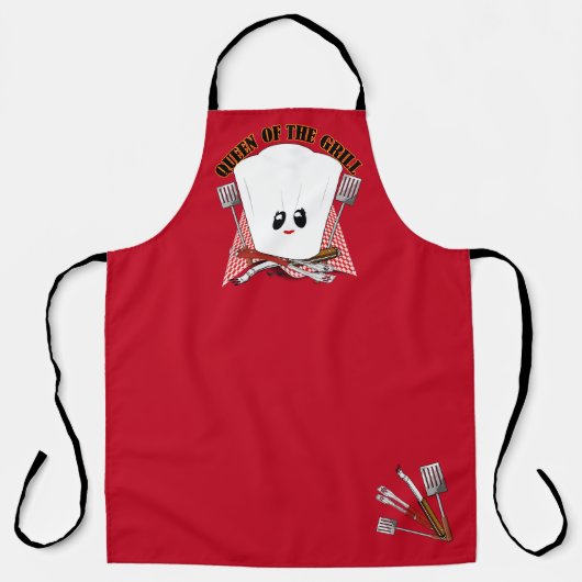 Koningin van de Grill Schort (Voorkant)