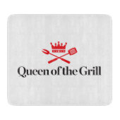 Koningin van de Grill Snijplank (Voorkant)