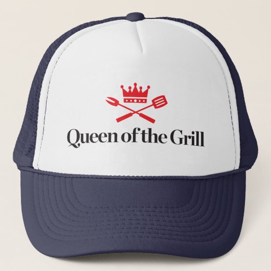Koningin van de Grill Trucker Pet (Voorkant)