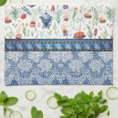 Koningin van de Grill Vrouwen kleurrijke denim, ka Theedoek (Gevouwen)