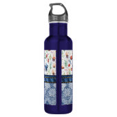 Koningin van de Grill Vrouwen kleurrijke denim, ka Waterfles (Achterkant)