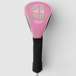 Koningin Van De Groen Roze Golfheadcover