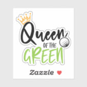 Koningin Van De Groene Golf Cadeau Sticker (Vel)