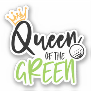 Koningin Van De Groene Golf Cadeau Sticker