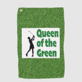 Koningin van de Groene golf Golfhanddoek (Voorkant)