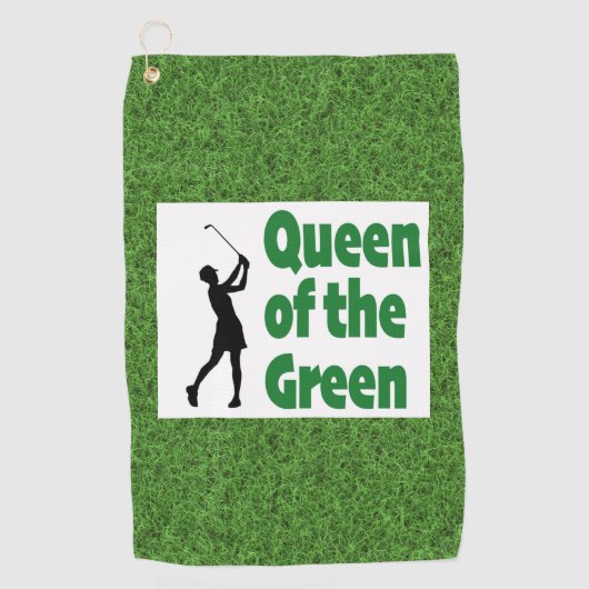 Koningin van de Groene golf Golfhanddoek (Voorkant)