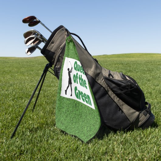 Koningin van de Groene golf Golfhanddoek (Groen)