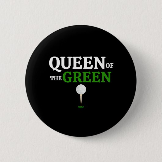 Koningin van de Groene Golf Ronde Button 5,7 Cm (Voorkant)
