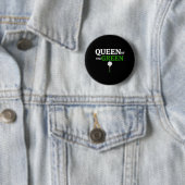 Koningin van de Groene Golf Ronde Button 5,7 Cm (In situ)