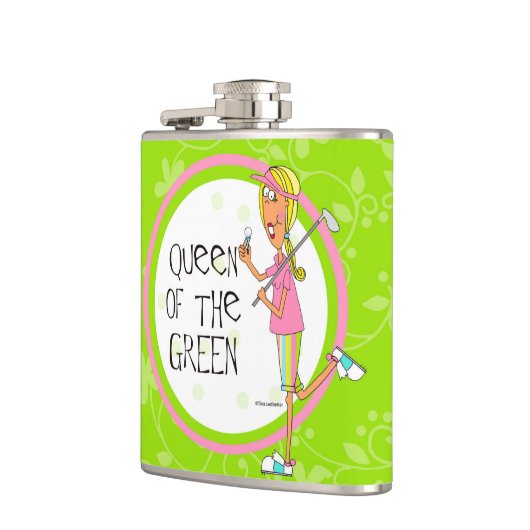 Koningin van de Groene Kolf Heupfles (Links)