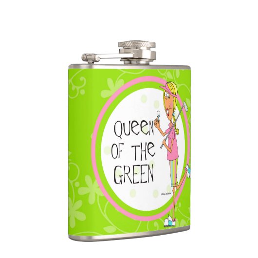 Koningin van de Groene Kolf Heupfles (Rechts)