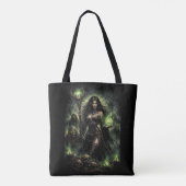 Koningin van de Groene Vlam Tote Bag (Achterkant)