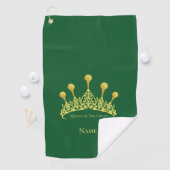 Koningin van de groene vrouwen golfhanddoek (Insitu)