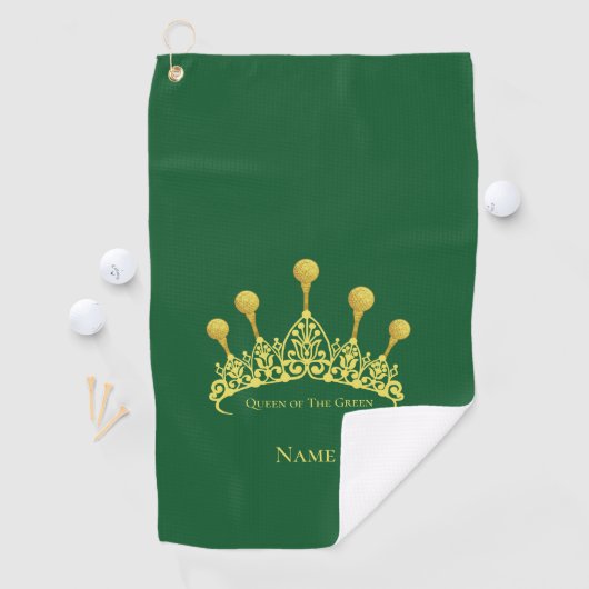 Koningin van de groene vrouwen golfhanddoek (Insitu)