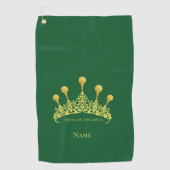 Koningin van de groene vrouwen golfhanddoek (Voorkant)