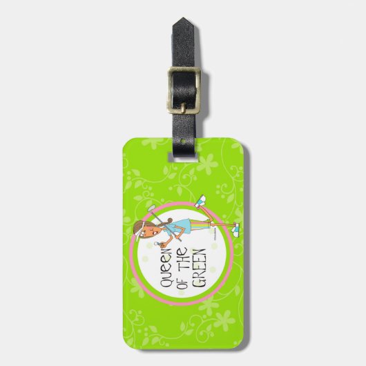Koningin van de Groenen Bagagelabel (Voorkant verticaal)