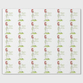 Koningin van de Groenen Cadeaupapier (Vlak)