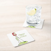 Koningin van de Groenen Kartonnen Onderzetters (Insitu)