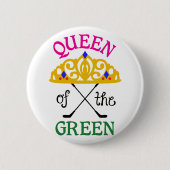 Koningin van de Groenen Ronde Button 5,7 Cm (Voorkant)