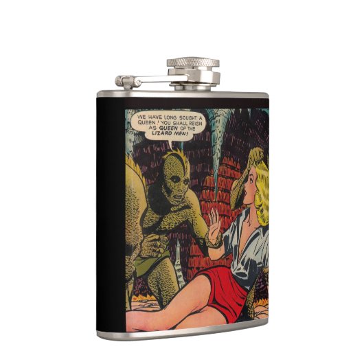 Koningin van de hagedis - Hoesje Heupfles (Rechts)